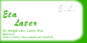 eta later business card